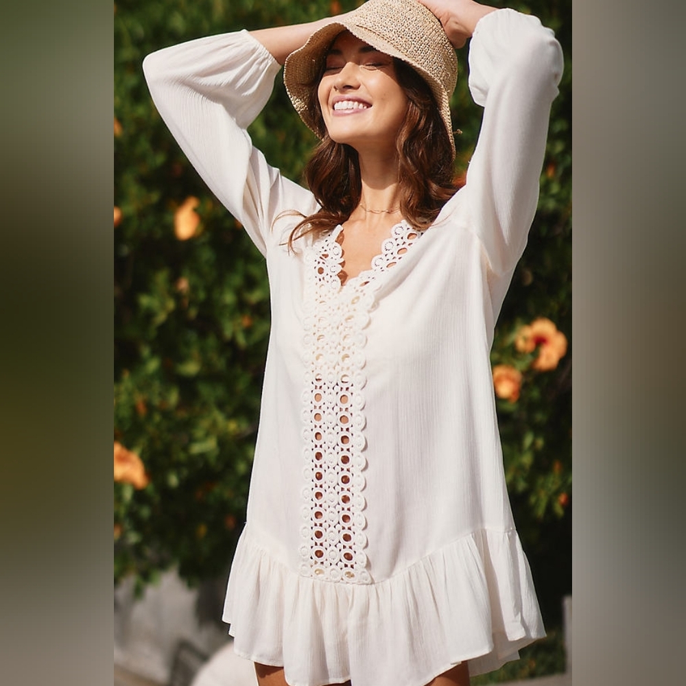 EBERJEY Summer Of Love Elba Cover-up Dress In White